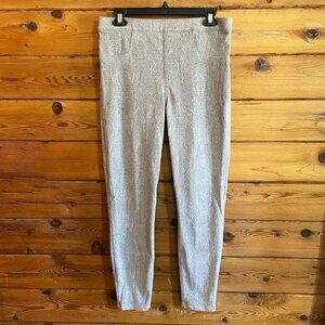 Spanx Gray Snake Skin Pattern Ankle Length Leggings Jeggings Large
